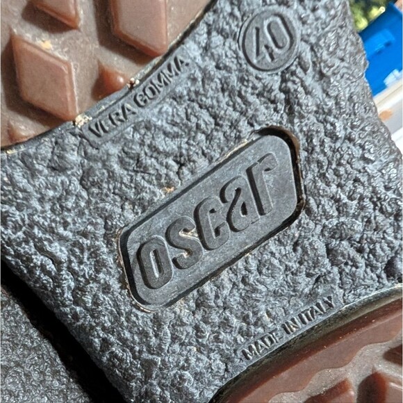 Oscar Sports brown fur winter boots size 40 leather zip wedge platform Italy - Picture 3 of 10